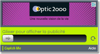 Captcha publicitaire